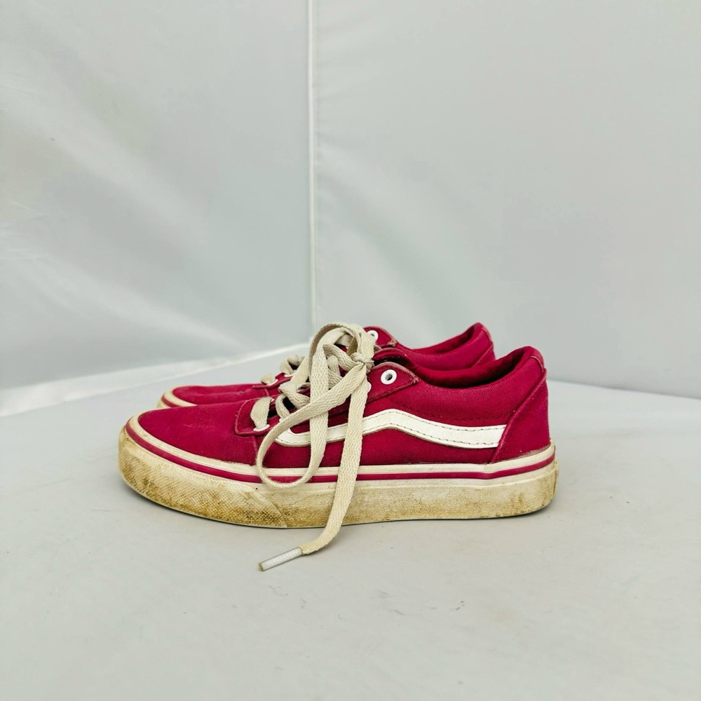 Vans US Missy Kids Pink Classic Sneakers Girls Size 13